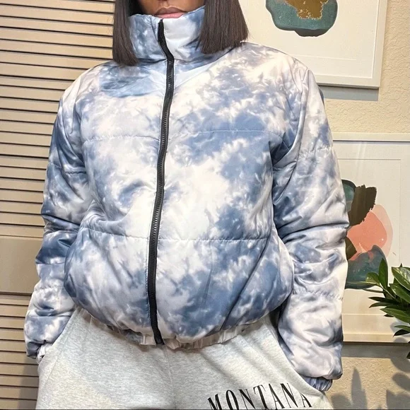 SKU1019 Women’s Wild Fable Tie Dye Puffer Jacket